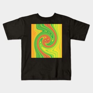 Vibrant Hurricane Swirls Kids T-Shirt